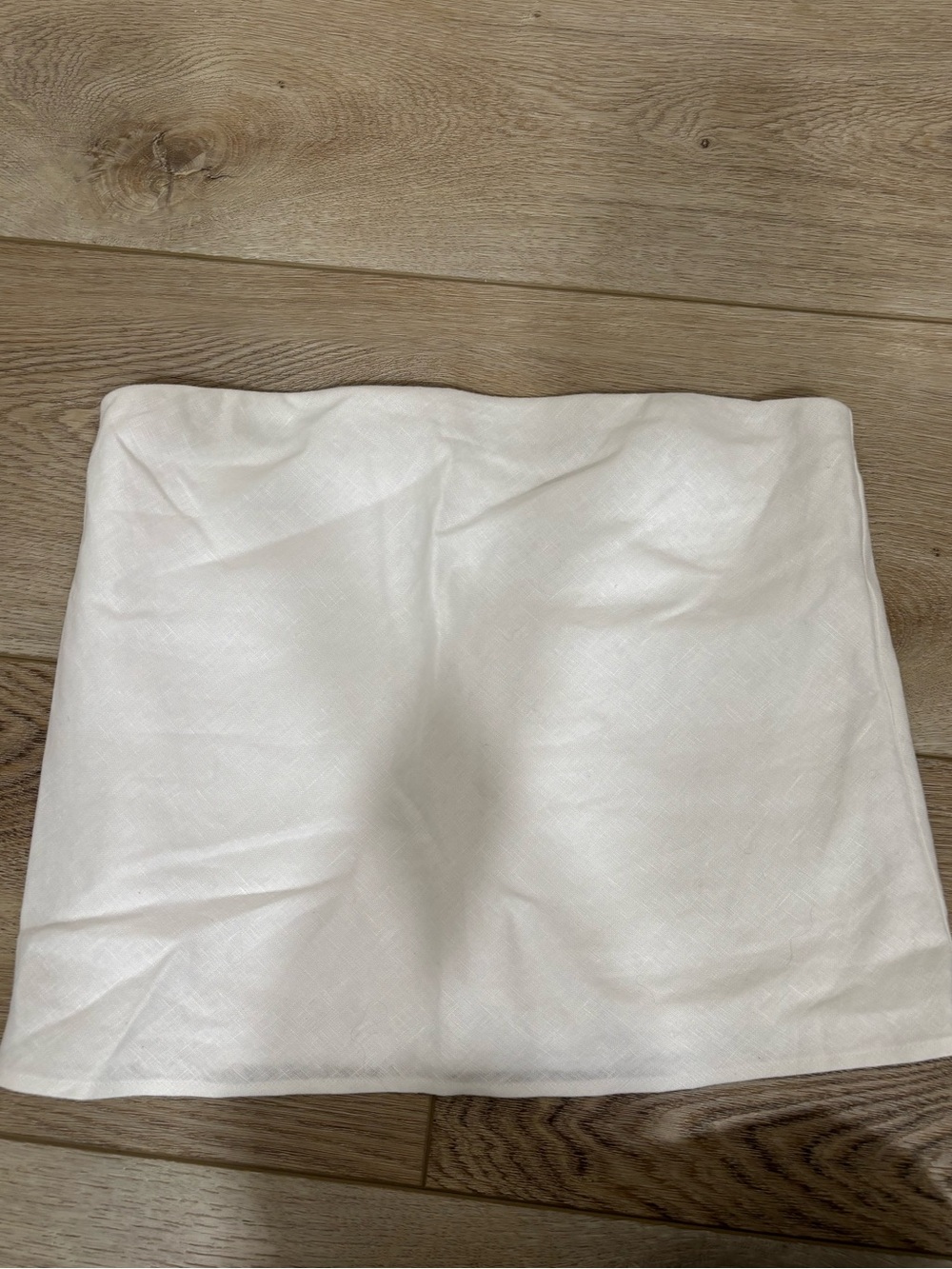 Reformation White Linen Tube Top